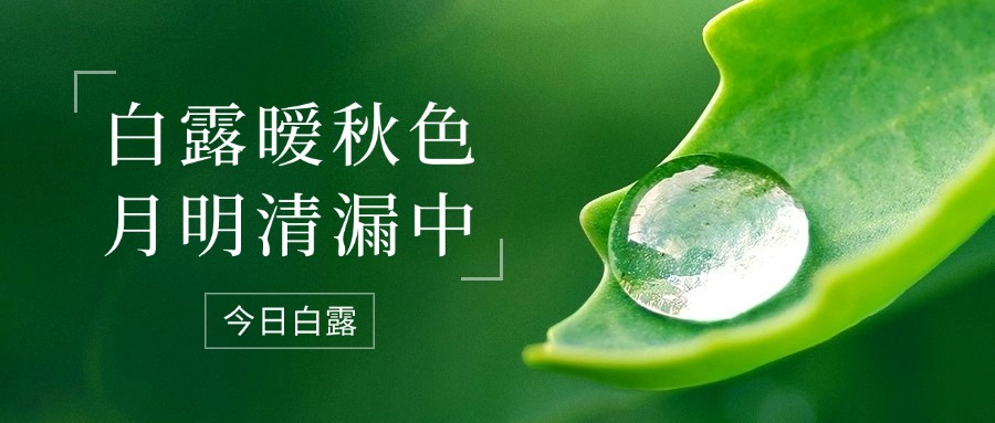 二十四節氣—白露