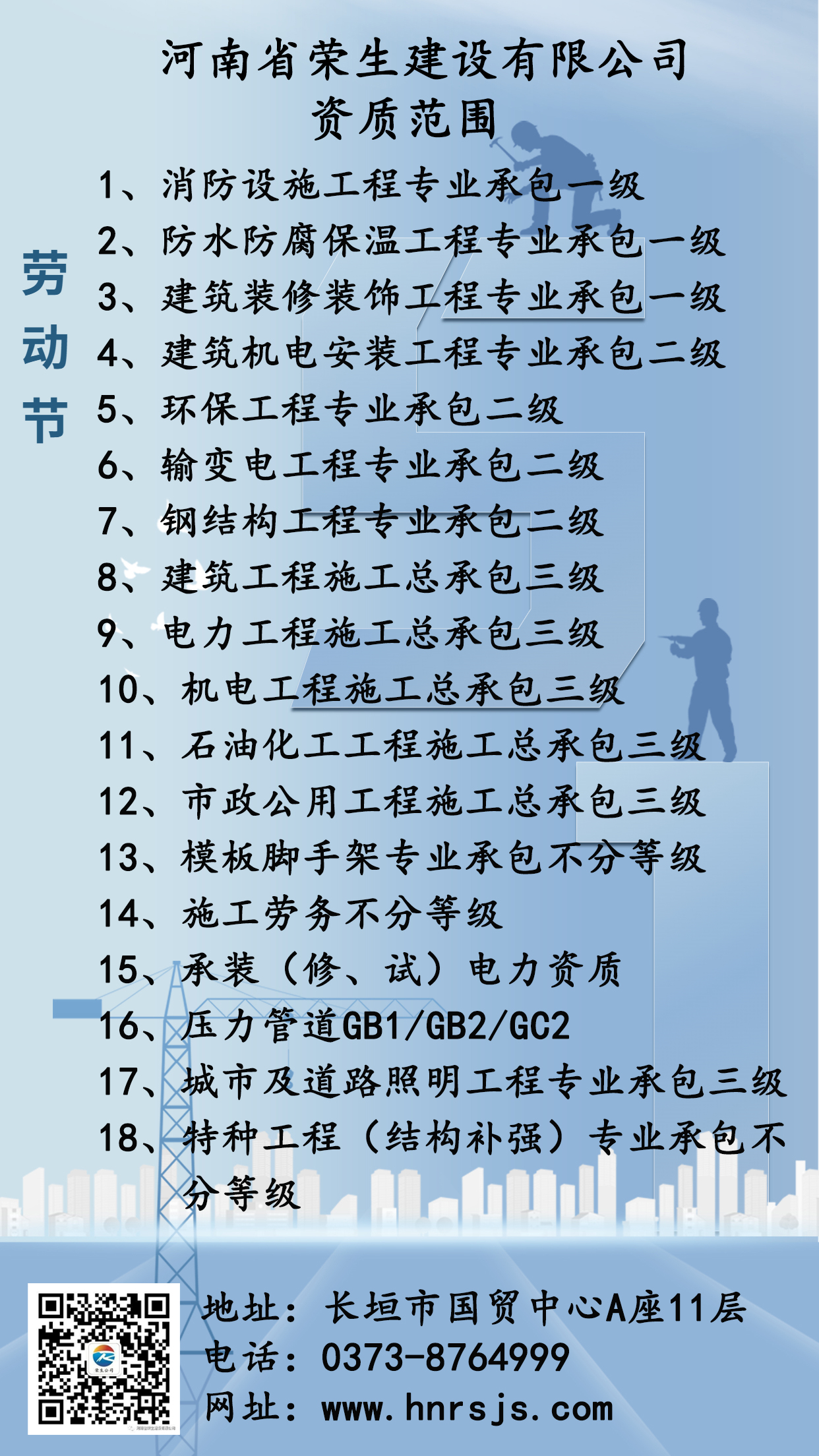 五一勞動(dòng)節(jié)企業(yè)行政節(jié)日祝福問(wèn)候海報(bào)